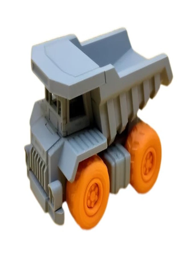 3D CRAFT Mini Construction Plastic Dump Truck Toy,Multicolor,Figure Toy, Die-Cast Model Vehicle - Image 1